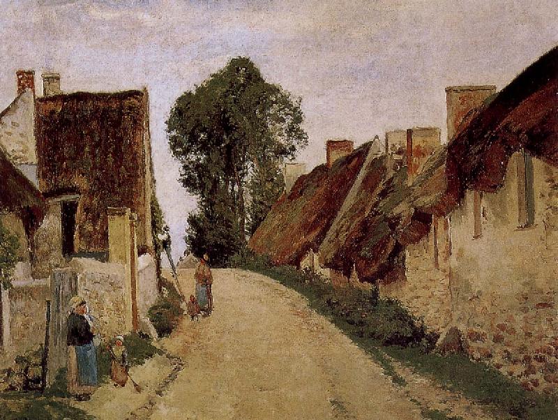 Camille Pissarro Overton village cul-de sac oil painting picture